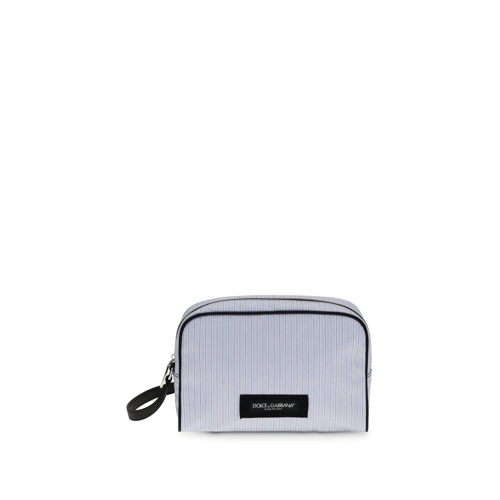 Dolce & Gabbana Blue Cotton Men's Handbag