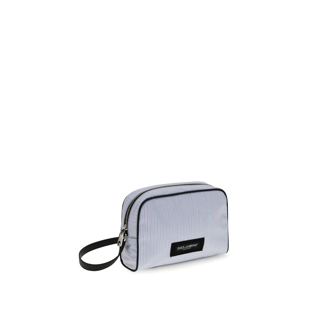 Dolce & Gabbana Blue Cotton Men's Handbag