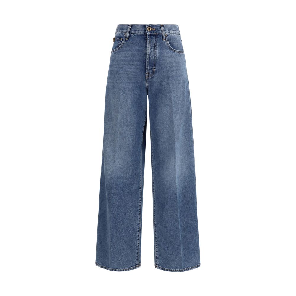 Jacob Cohen Blue Cotton Relaxed Fit Women's Jeans
