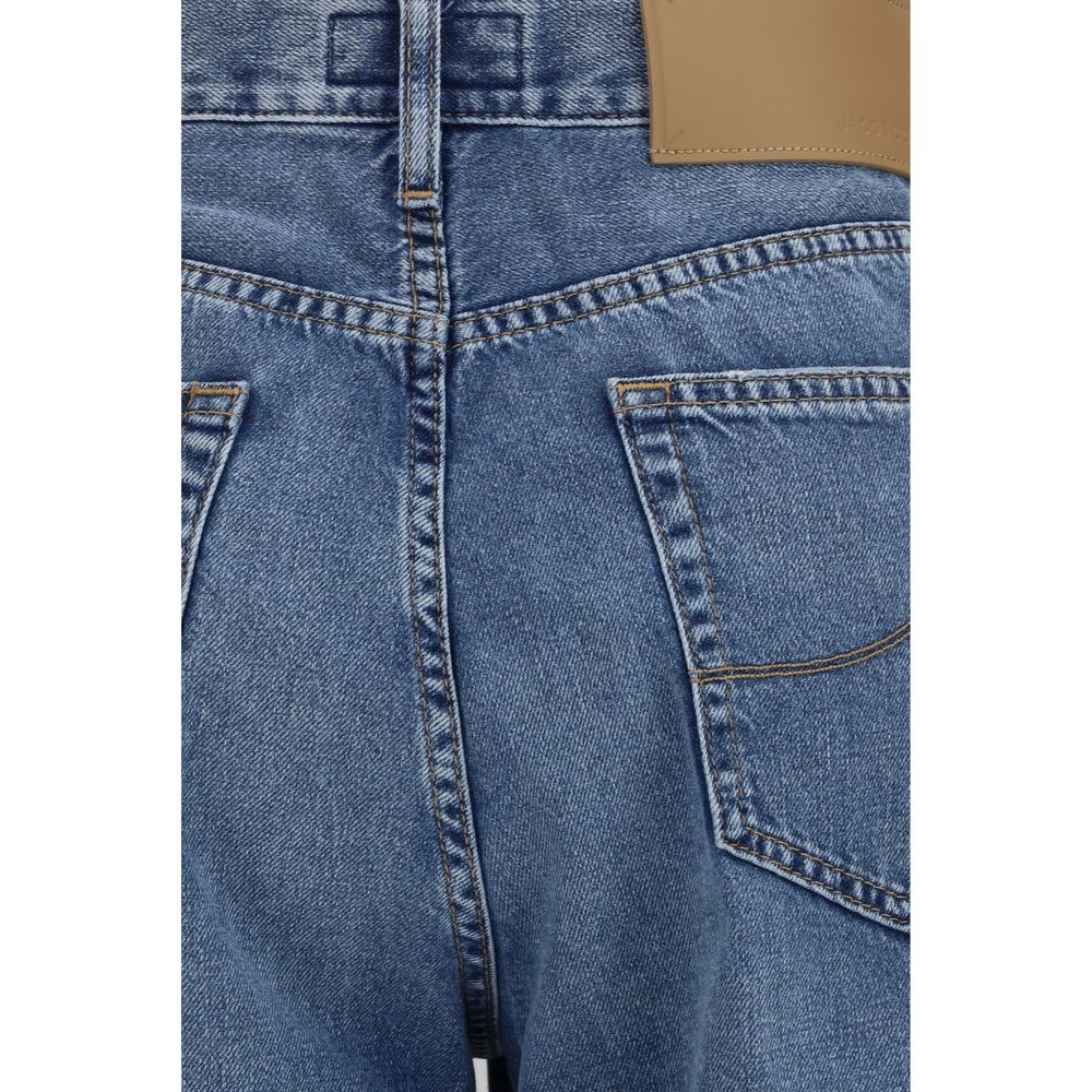 Jacob Cohen Blue Cotton Relaxed Fit Women's Jeans