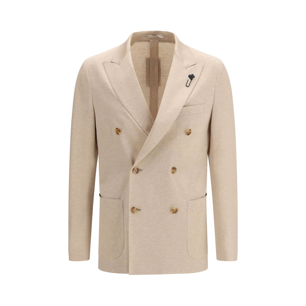 Lardini Beige Cotton Men's Blazer