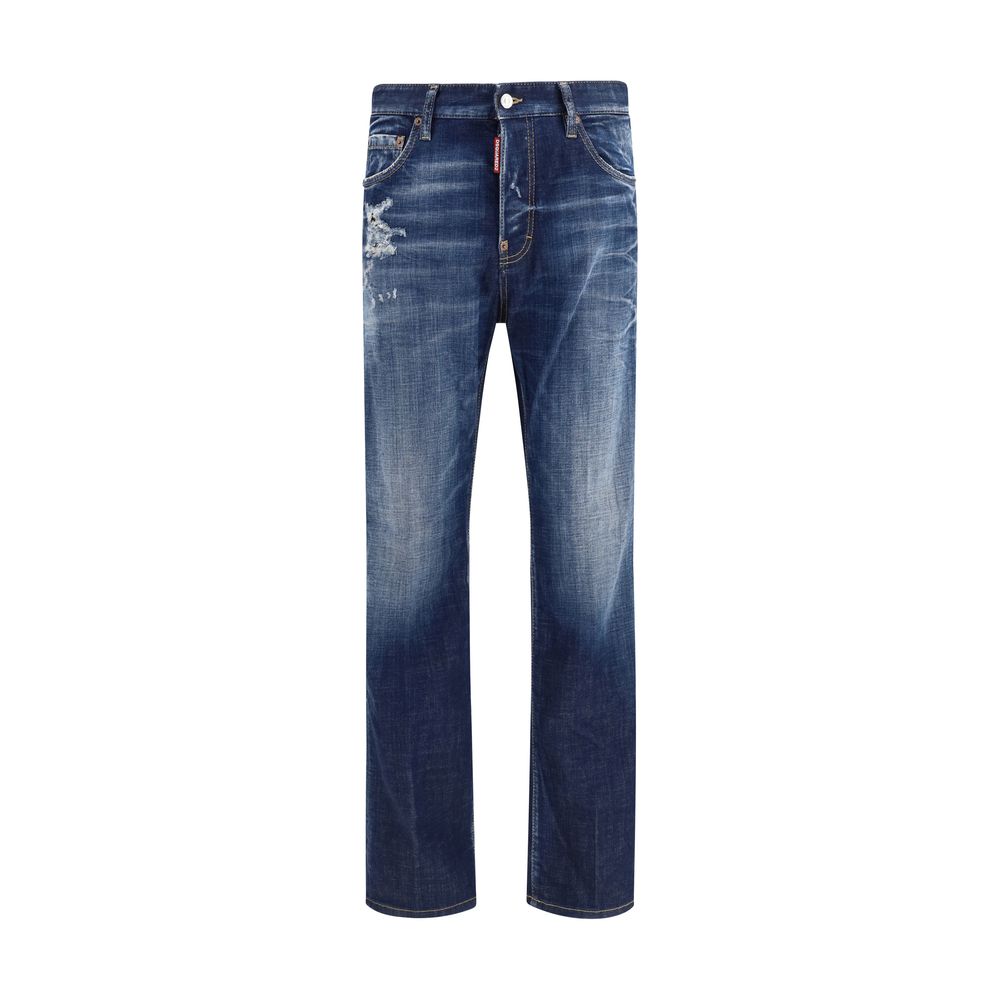 Dsquared² Blue Cotton Jeans Men's Denim