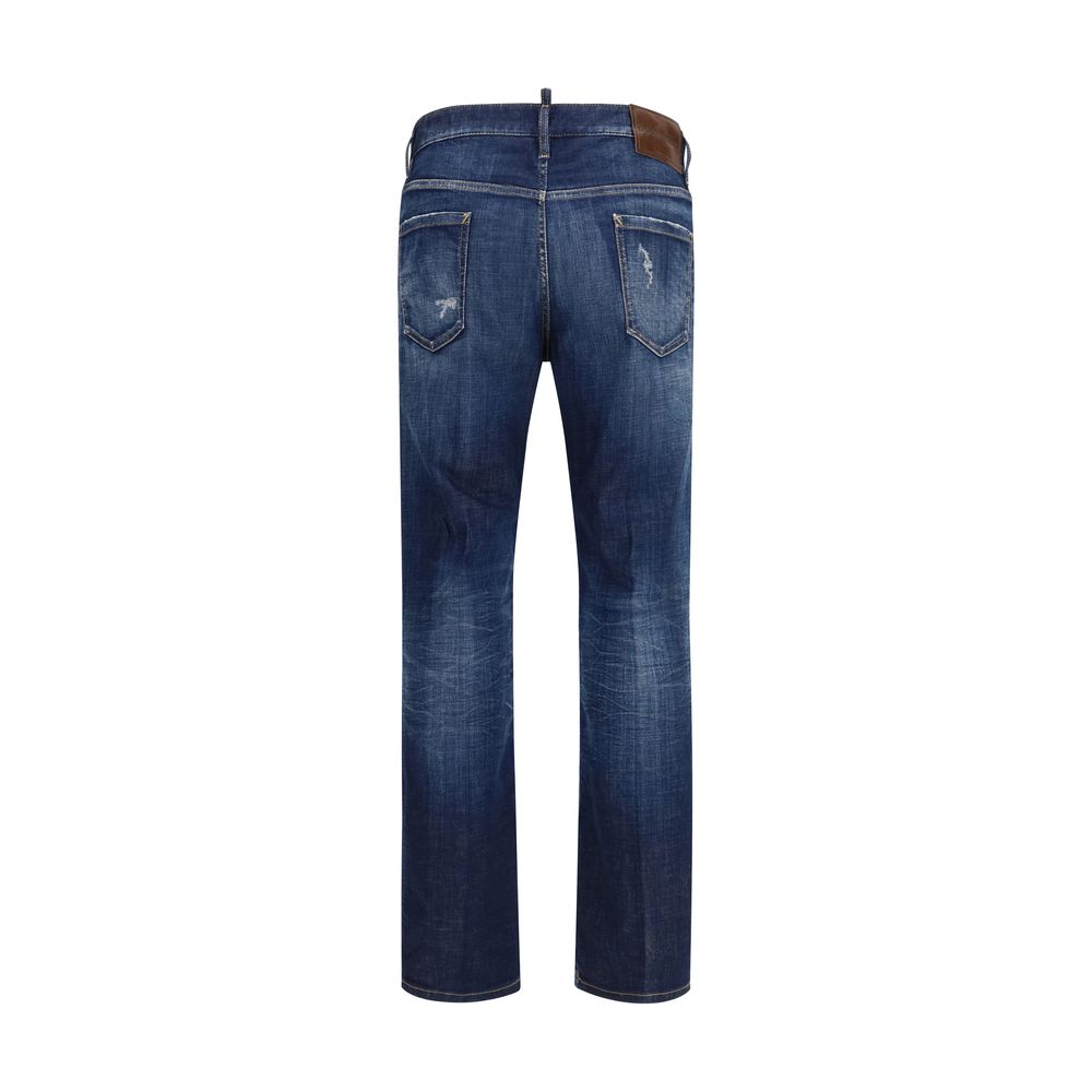 Dsquared² Blue Cotton Jeans Men's Denim