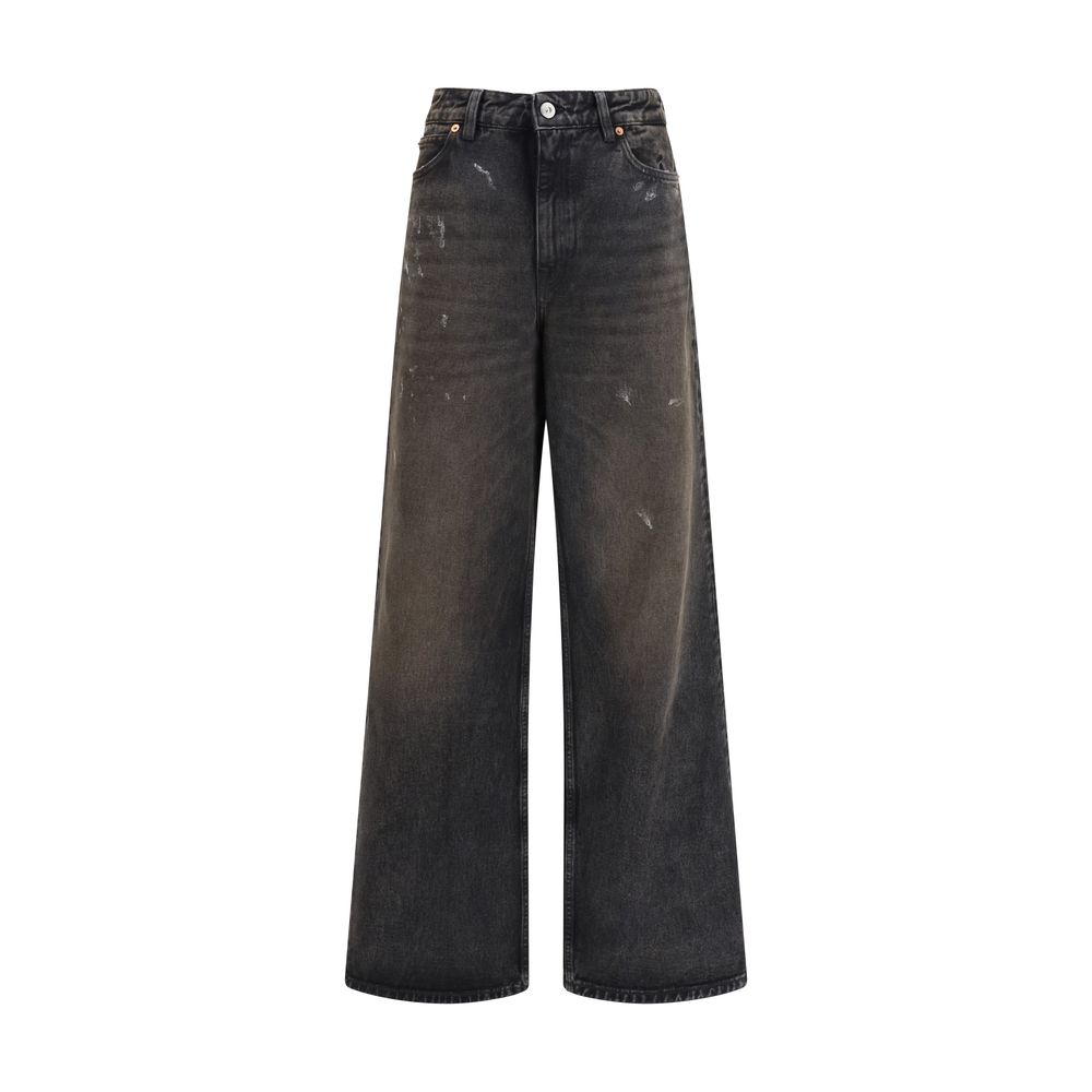 Our Legacy Black Cotton Relaxed Fit Women's Jeans