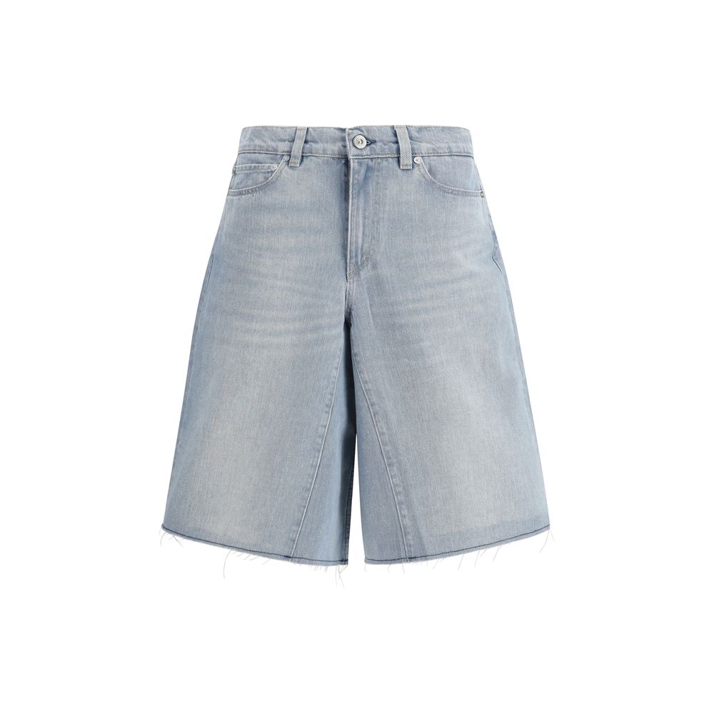 Our Legacy Blue Cotton Bermuda Women's Shorts