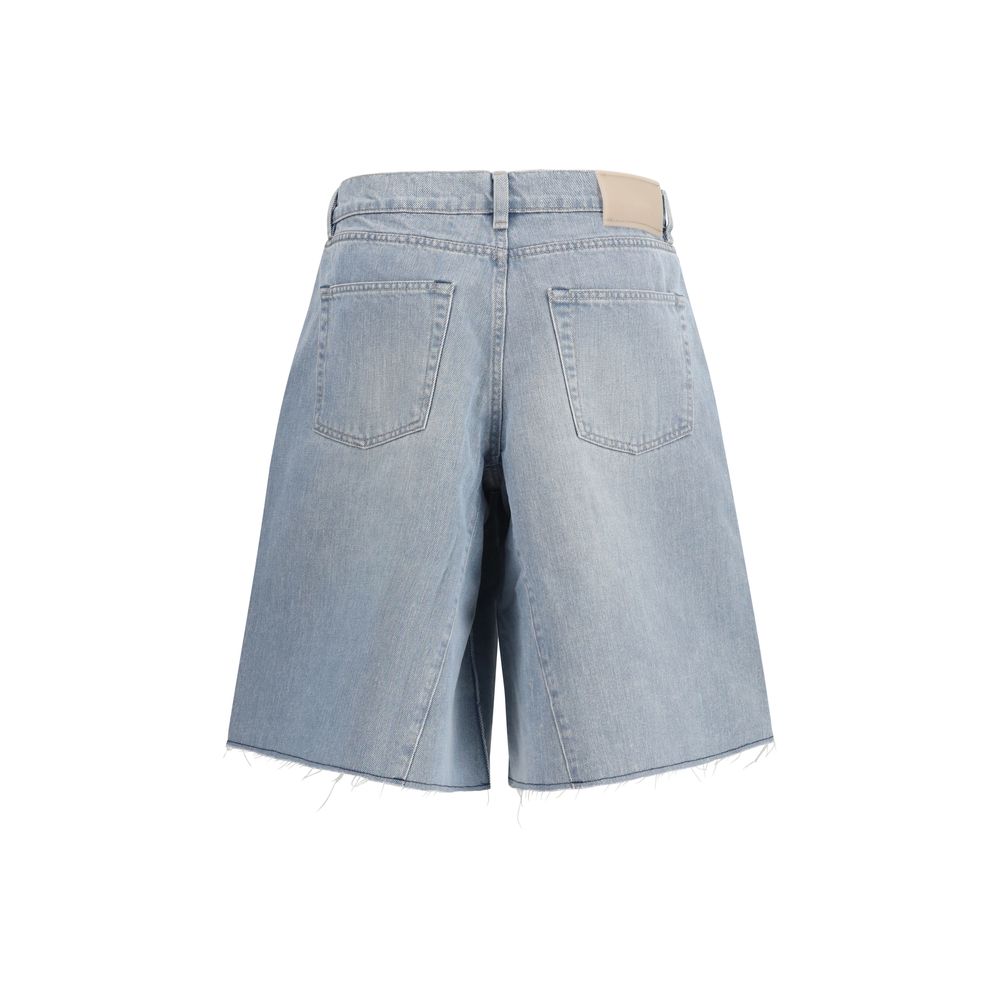 Our Legacy Blue Cotton Bermuda Women's Shorts