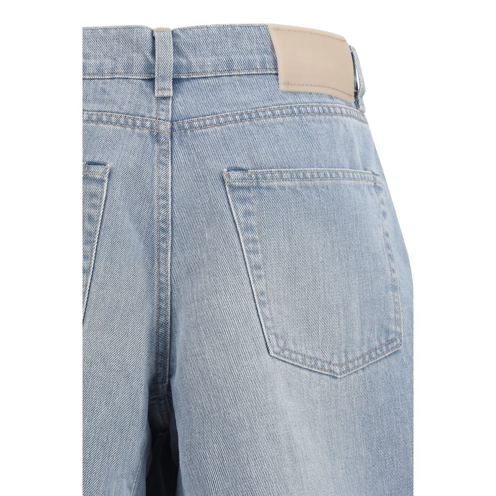 Our Legacy Blue Cotton Bermuda Women's Shorts