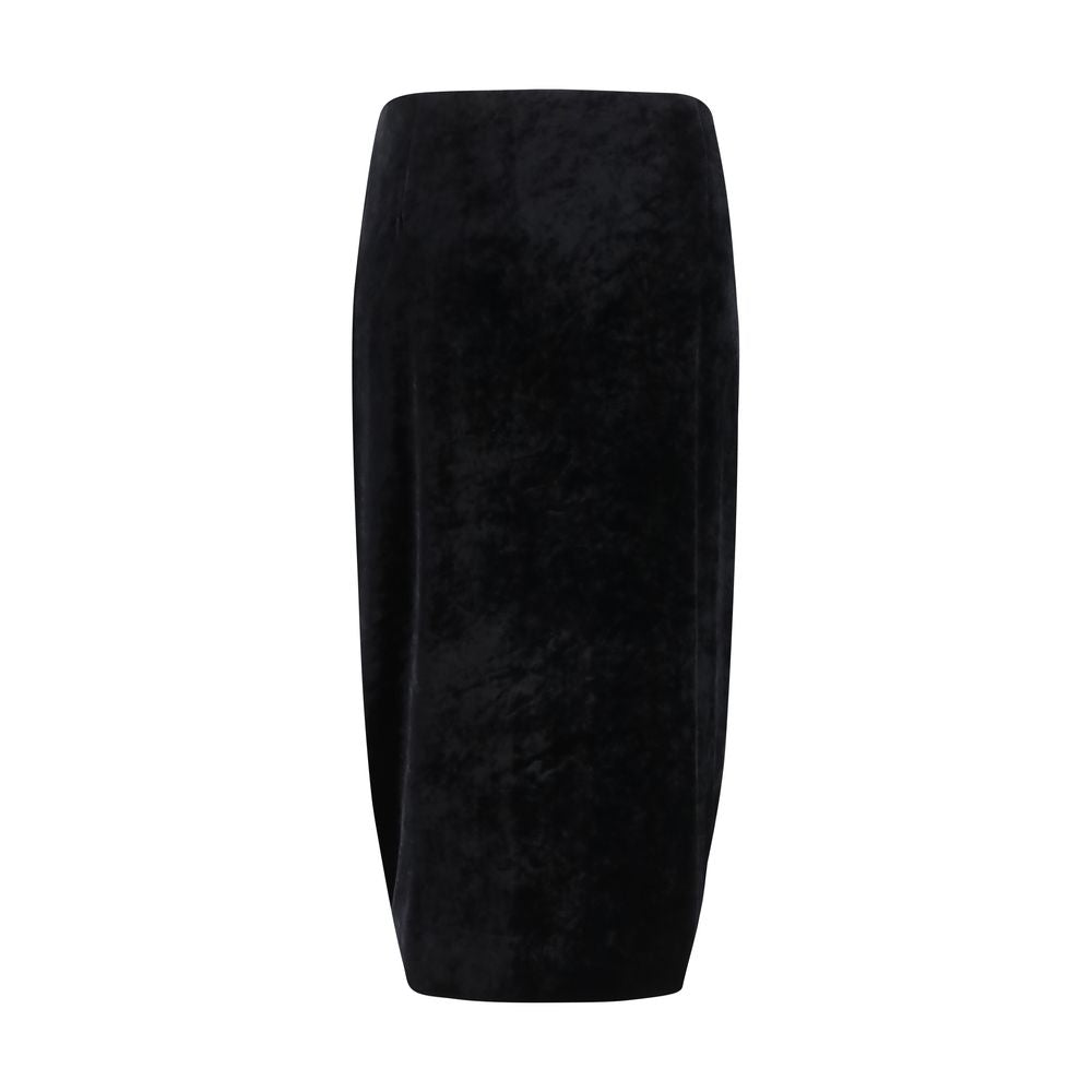 Valentino Black Viscose Long Women's Skirt