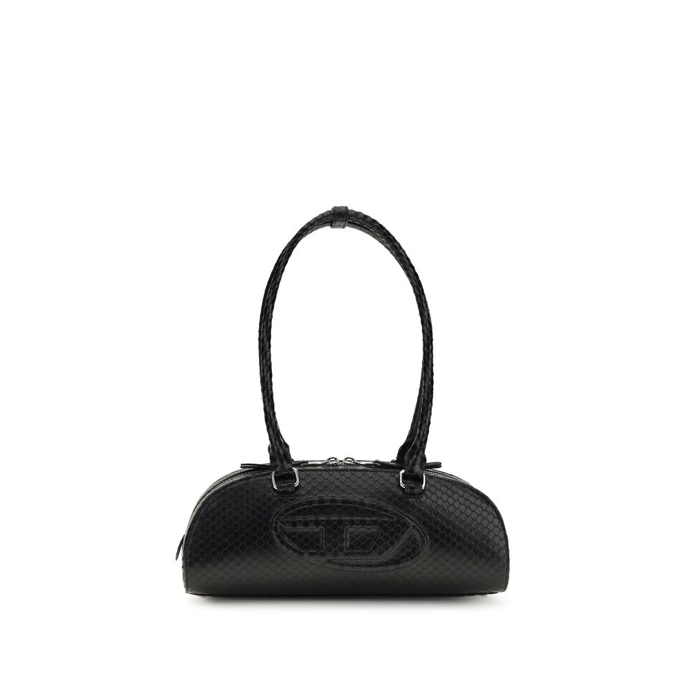 Diesel Black Calf Leather Bos Taurus Shoulder Women's Bag
