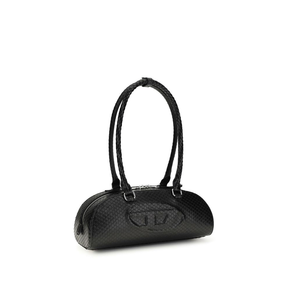 Diesel Black Calf Leather Bos Taurus Shoulder Women's Bag