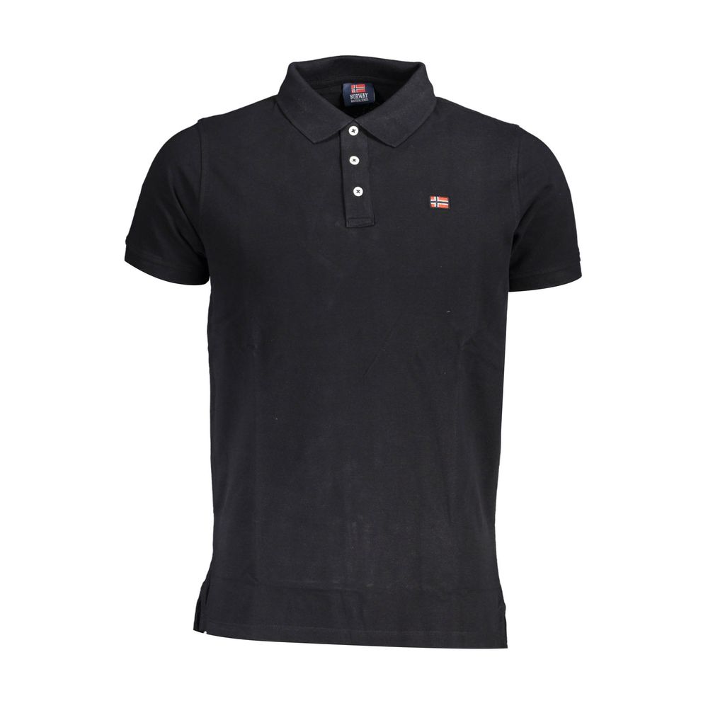 Norway 1963 Black Cotton Men Polo Men's Shirt