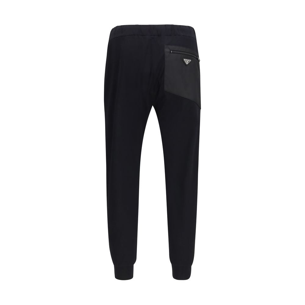 Prada Black Nylon Athletic Men's Pants