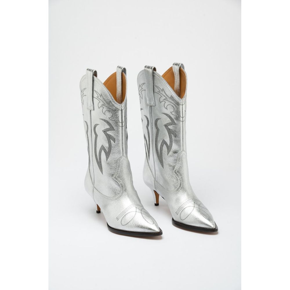 Moschino Multicolor Viscose High Heel Women's Boots
