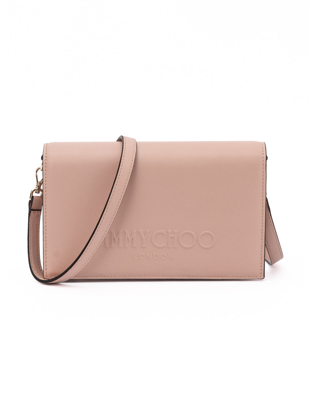 Jimmy Choo Podwer Pink Avenue Leather Shoulder Strap Women's Bag