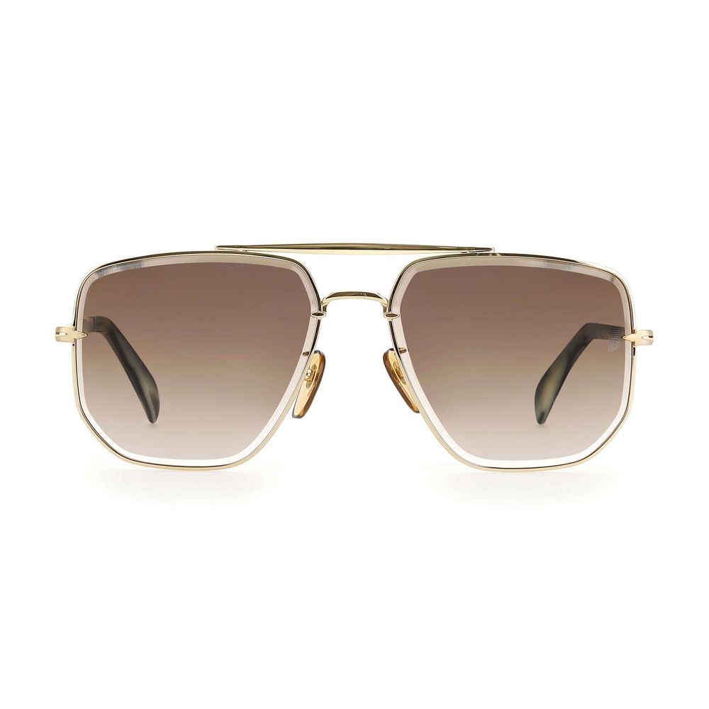 David Beckham Gold Metal Men's Sunglasses