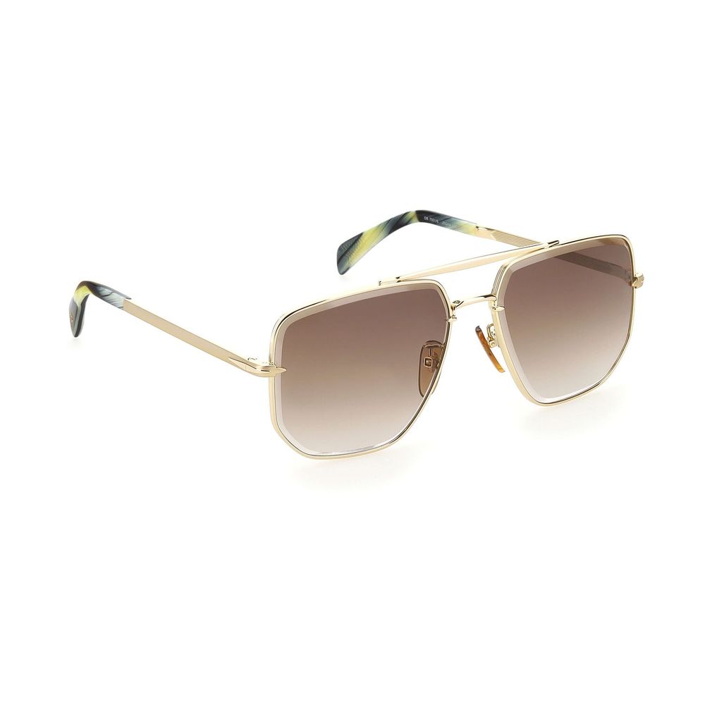 David Beckham Gold Metal Men's Sunglasses