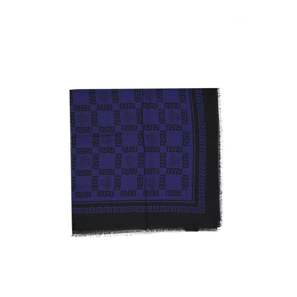 Versace Blue Modal Women's Scarf