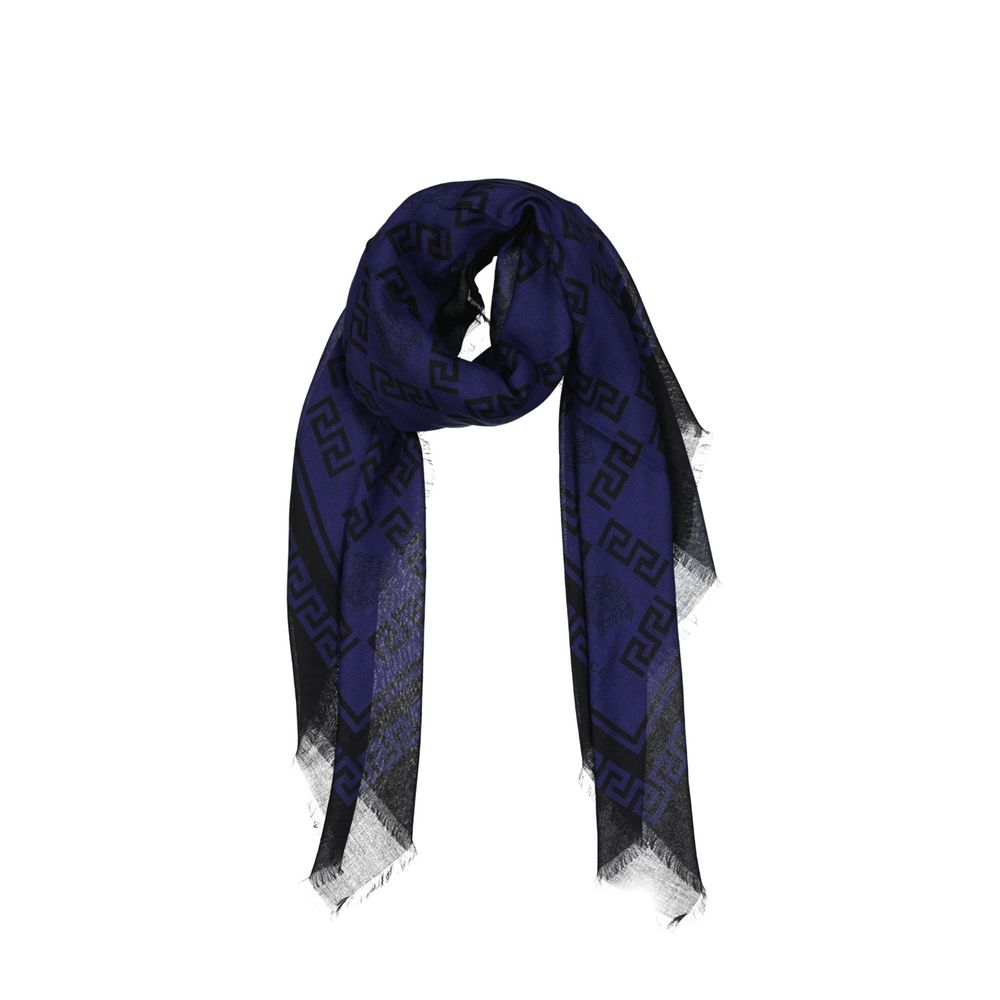 Versace Blue Modal Women's Scarf