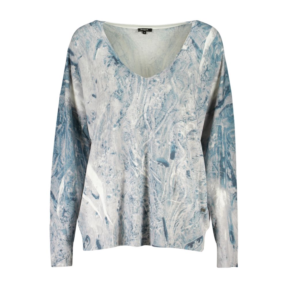 Desigual Azzurro Viscosa Woman Women's Sweater