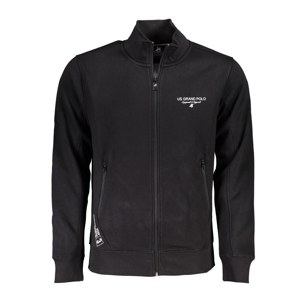 U.S. Grand Polo Black Cotton Men's Men's Sweatshirt
