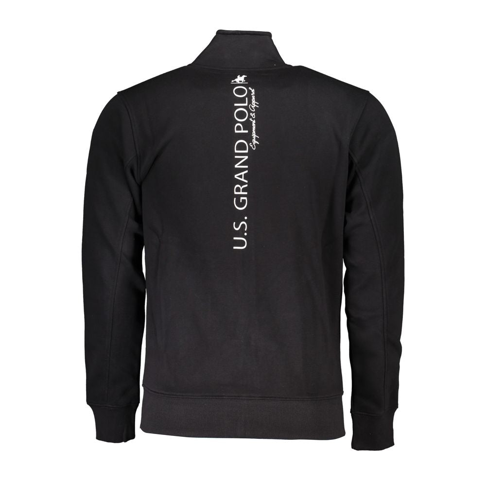 U.S. Grand Polo Black Cotton Men's Men's Sweatshirt