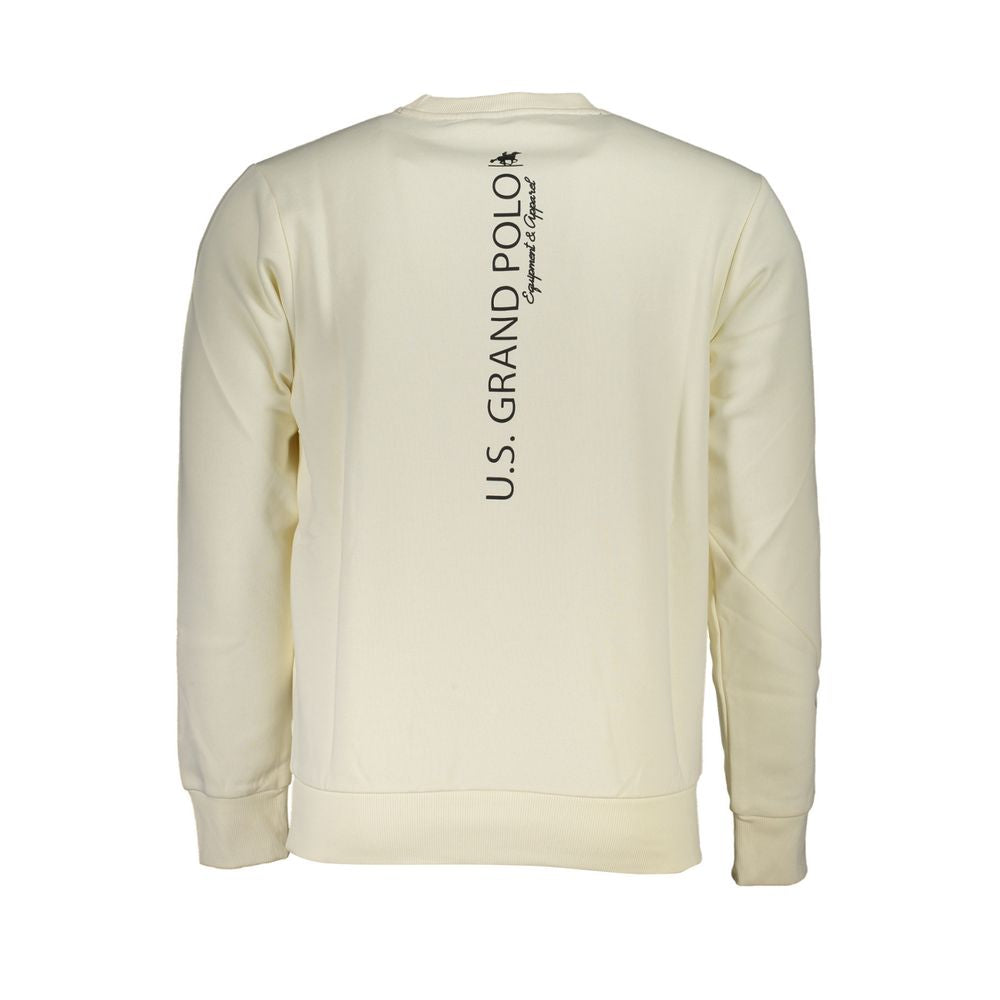 U.S. Grand Polo White Cotton Men's Men's Sweatshirt