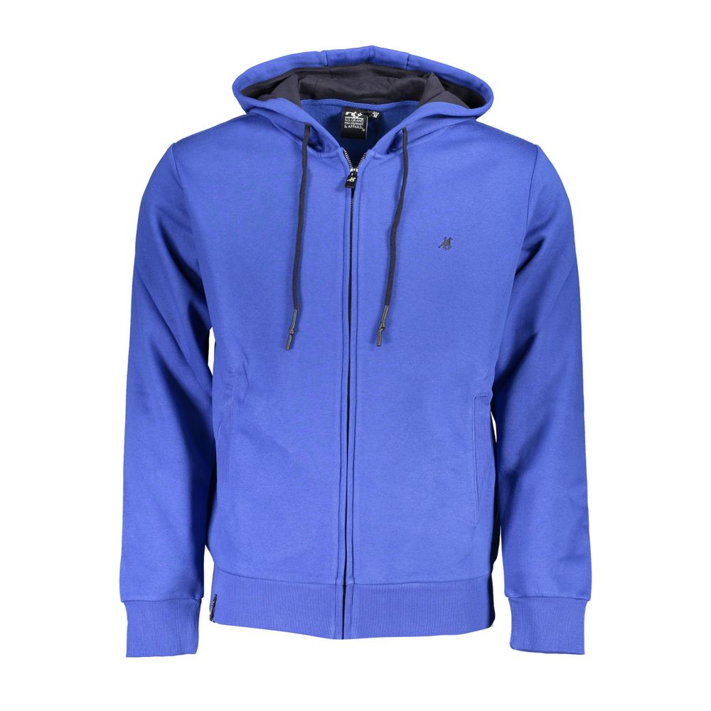 U.S. Grand Polo Blue Cotton Men Men's Hoodie