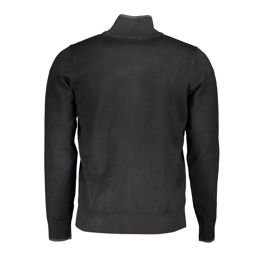 U.S. Grand Polo Black Viscose Men Men's Cardigan