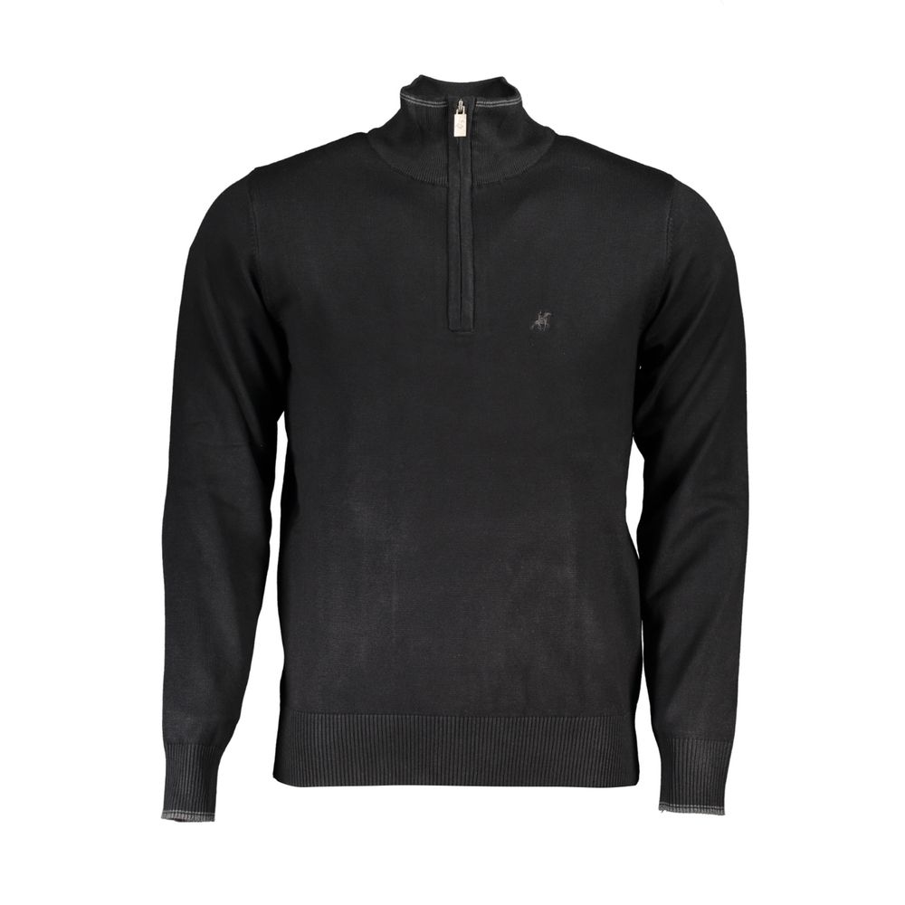 U.S. Grand Polo Black Viscose Men's Men's Sweater