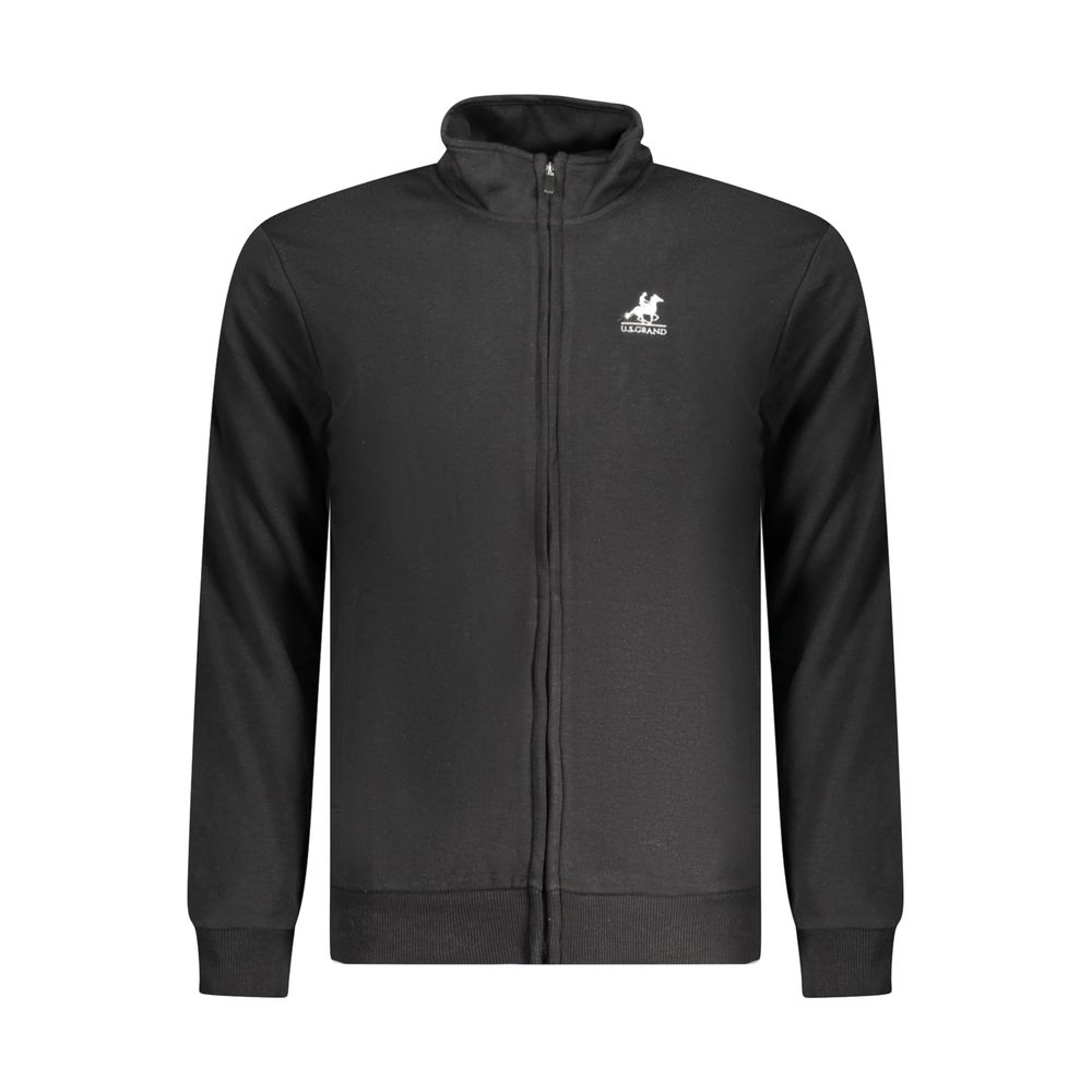 U.S. Grand Polo Black Cotton Men Men's Sweatshirt