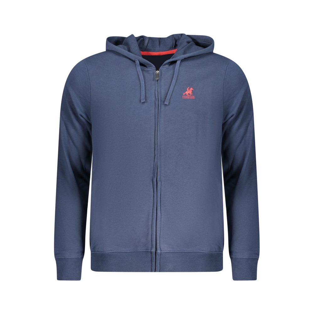 U.S. Grand Polo Blue Cotton Men Men's Sweatshirt