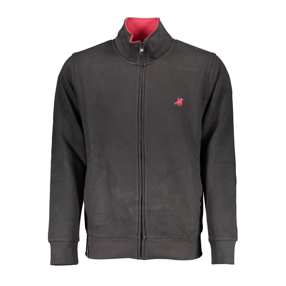 U.S. Grand Polo Black Cotton Men Men's Sweatshirt