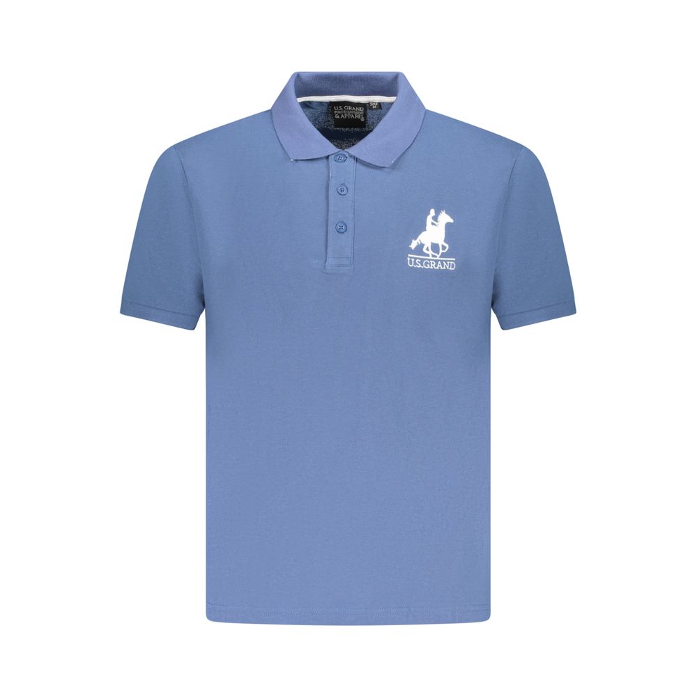 U.S. Grand Blu Cotton Men Men's Polo
