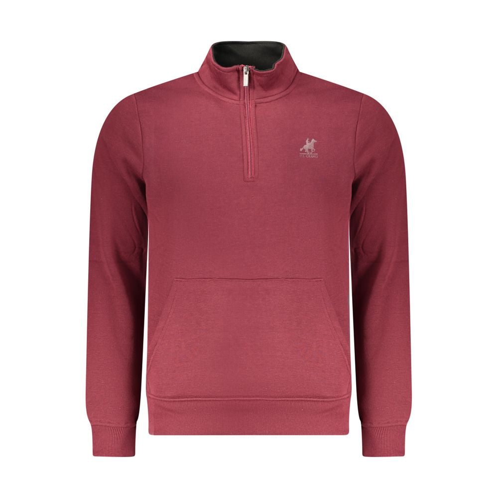 U.S. Grand Polo Red Polyester Mens Men's Sweatshirt