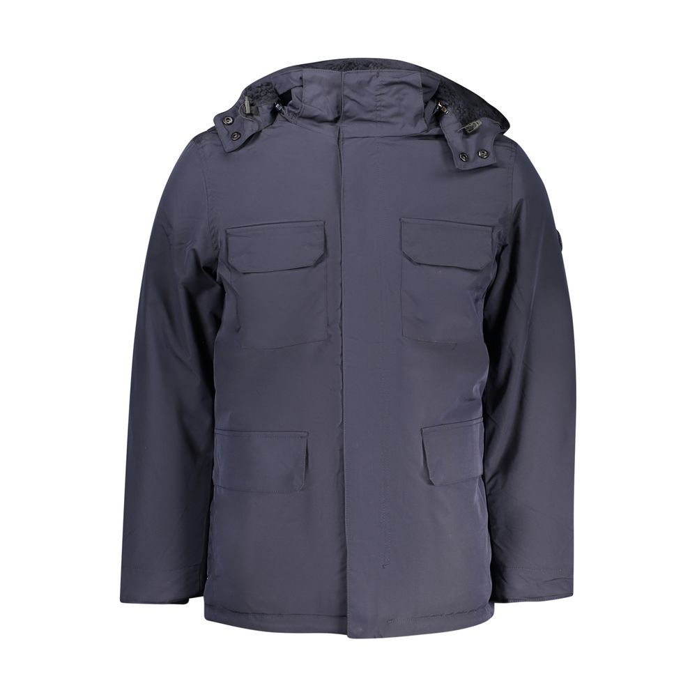 U.S. Grand Polo Blue Polyester Men's Parka Men's Jacket
