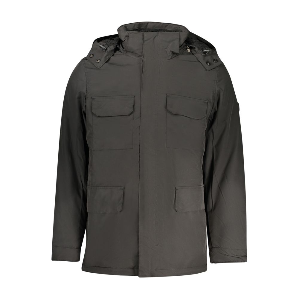 U.S. Grand Polo Black Polyester Mens Men's Jacket