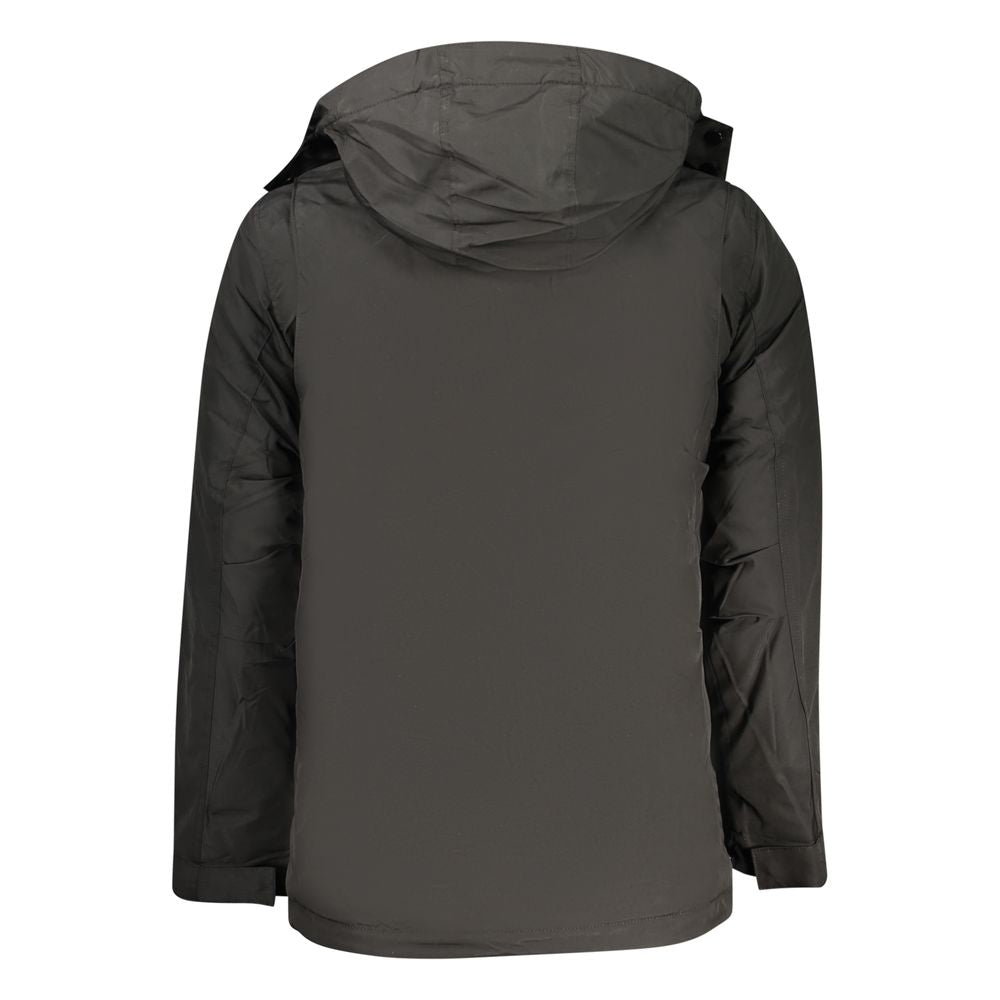 U.S. Grand Polo Black Polyester Mens Men's Jacket