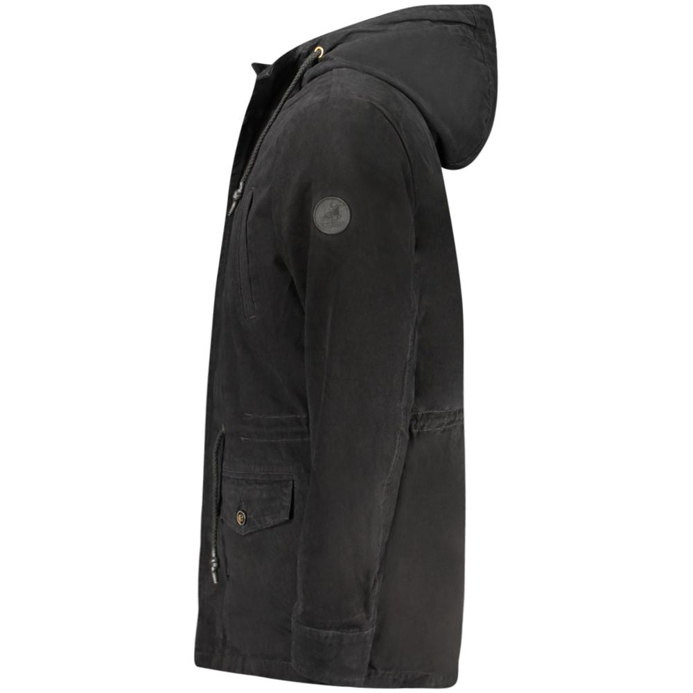 U.S. Grand Polo Nero Polyester Men's Parka Men's Jacket