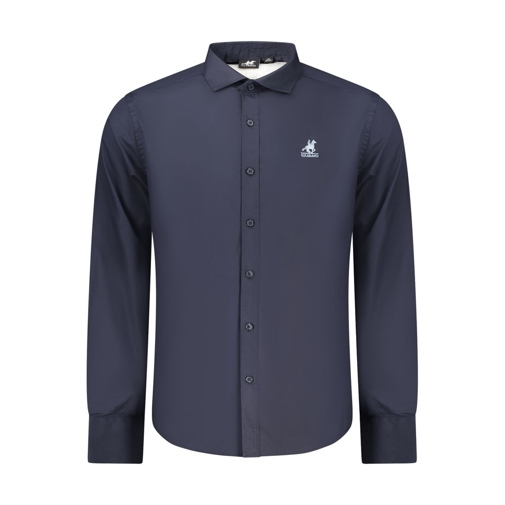 U.S. Grand Polo Blue Cotton Men Men's Shirt