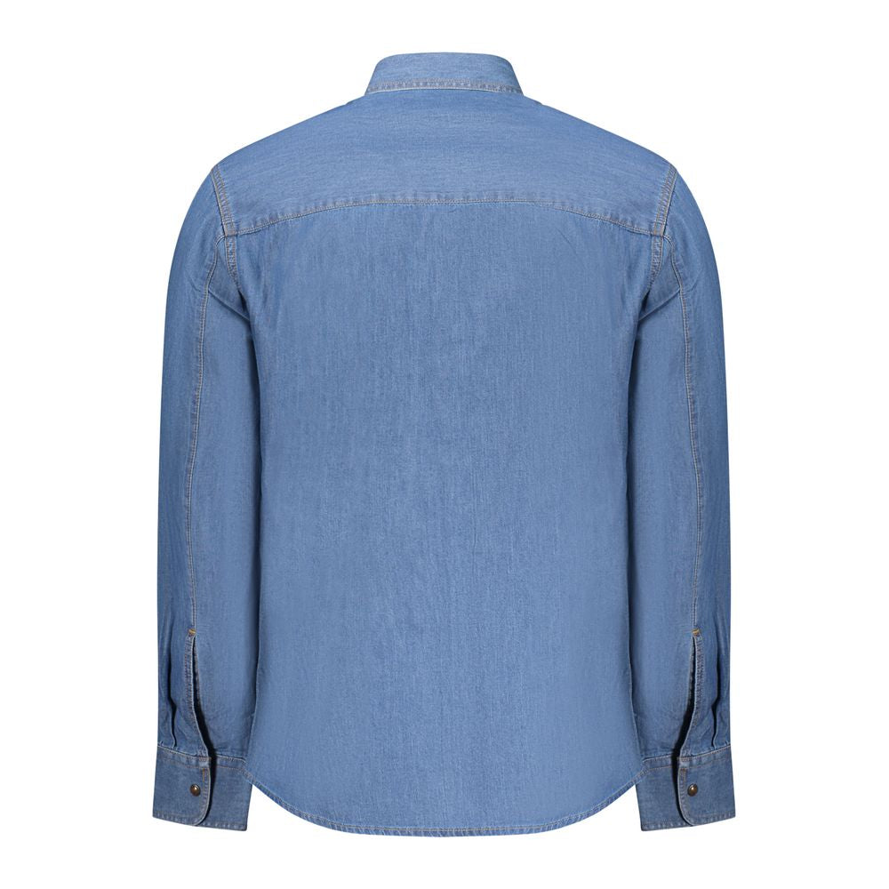 U.S. Grand Polo Blue Cotton Men Men's Shirt