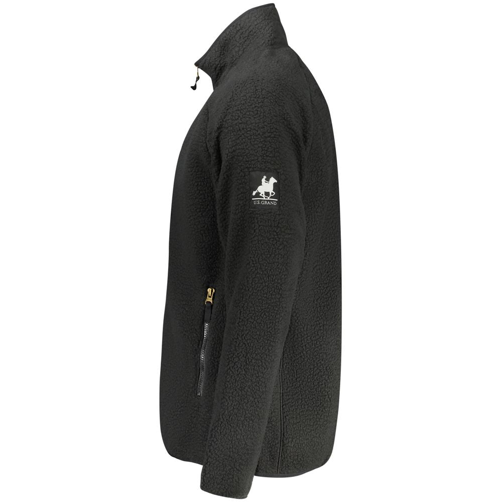 U.S. Grand Polo Black Polyester Men's Men's Sweatshirt