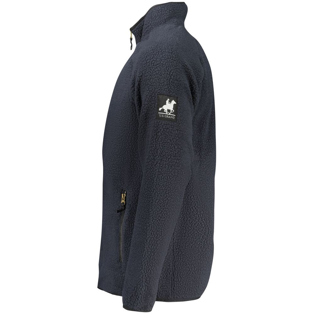 U.S. Grand Polo Blu Polyester Men Men's Sweatshirt
