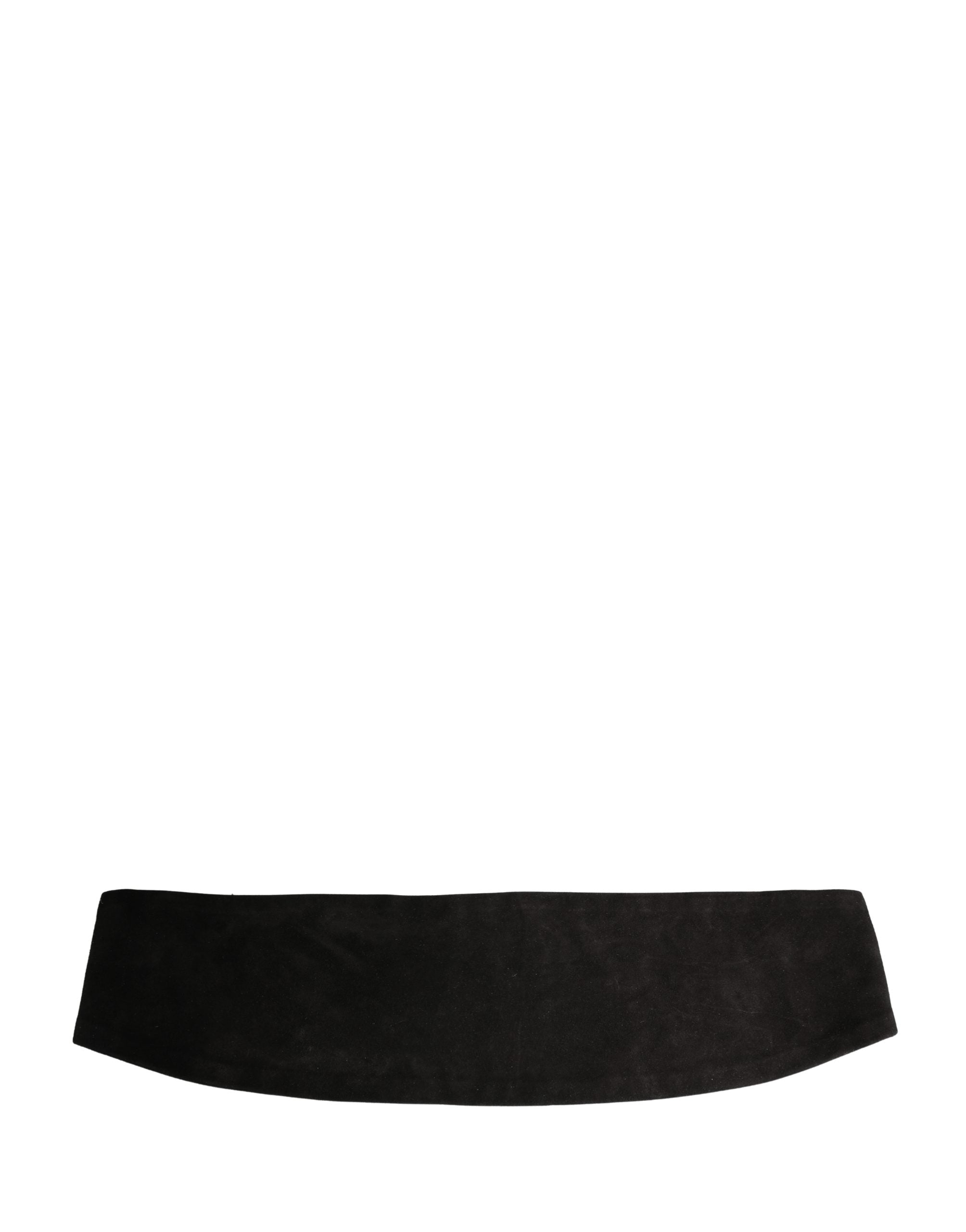 Dolce & Gabbana Black Velvet Wide Belt Waist Cummerband Men's Men