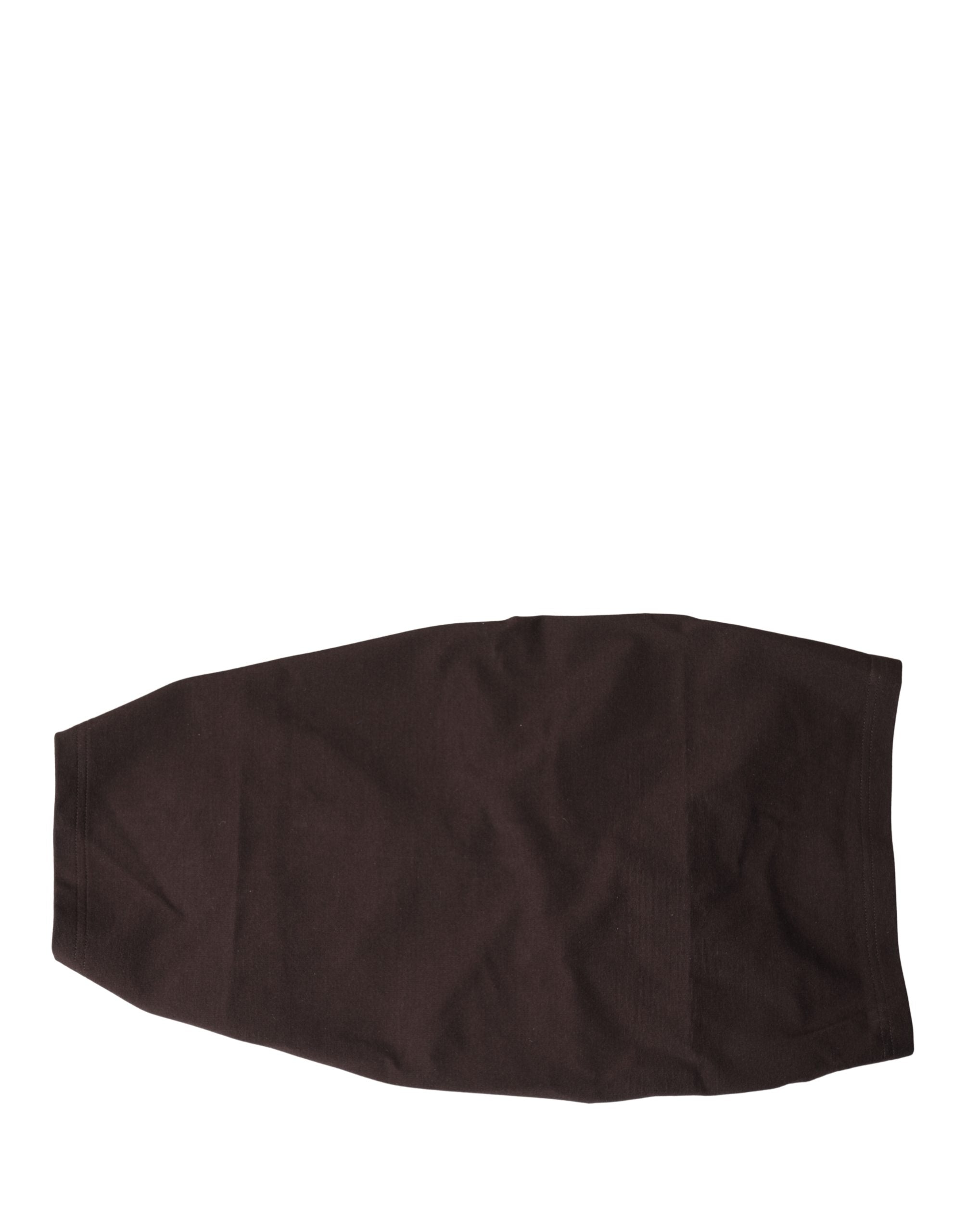 Dolce & Gabbana Brown Viscose Wide Belt Waist Cummerband Men's Men