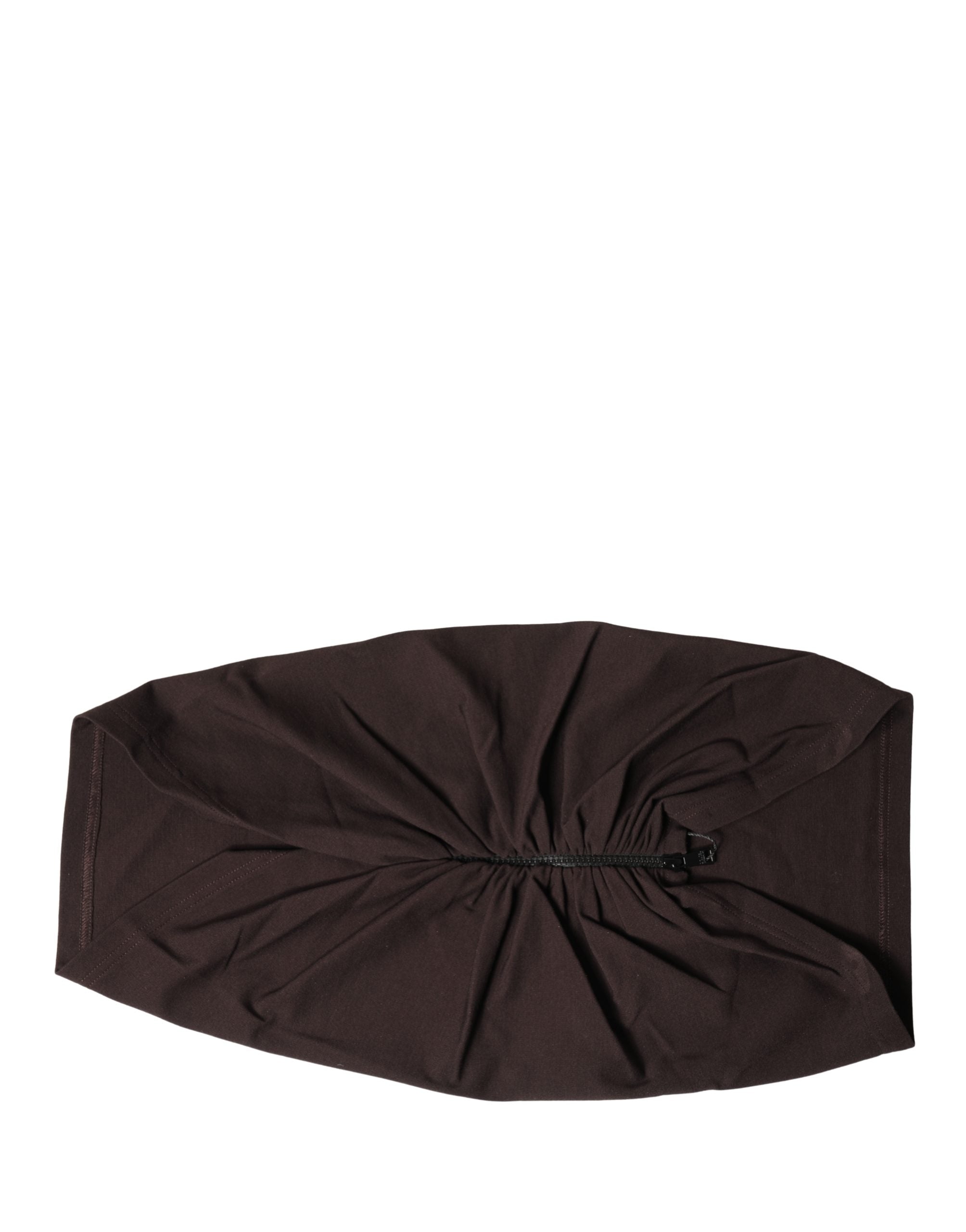 Dolce & Gabbana Brown Viscose Wide Belt Waist Cummerband Men's Men
