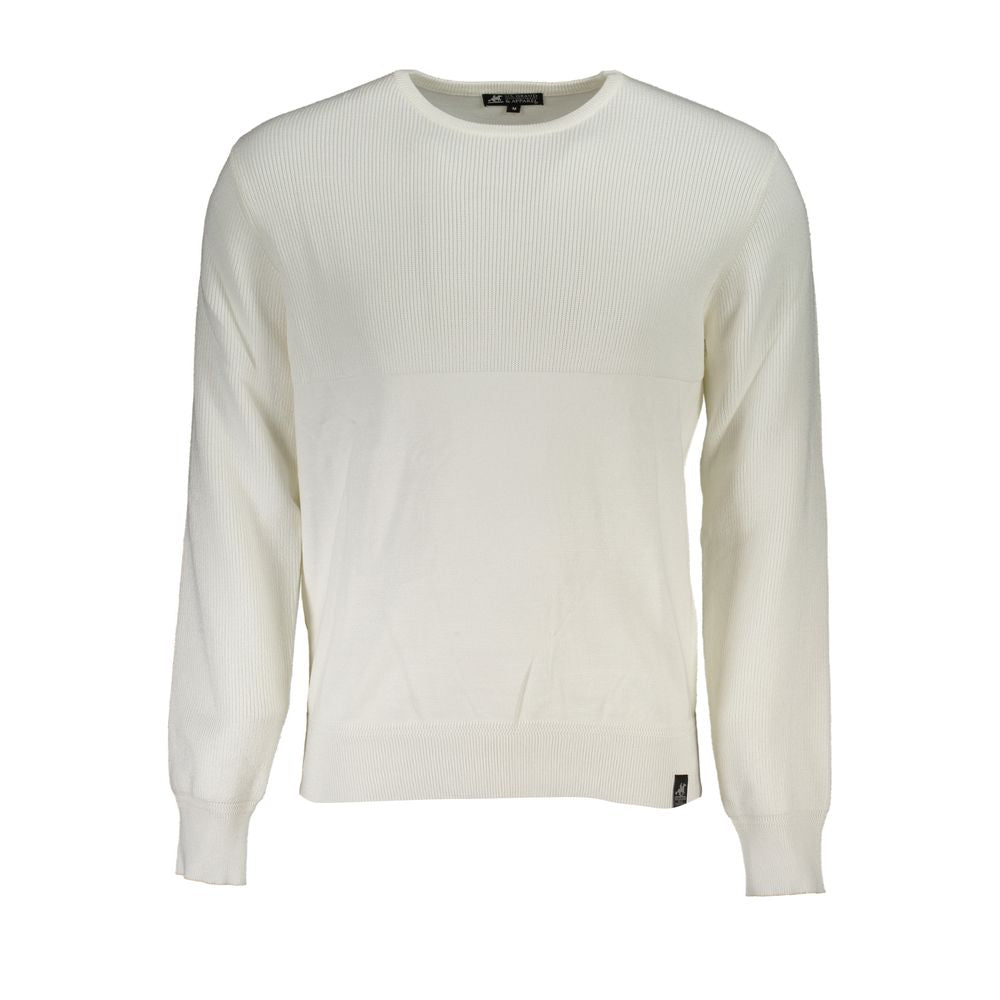 U.S. Grand Polo White Viscosa Men Men's Sweater