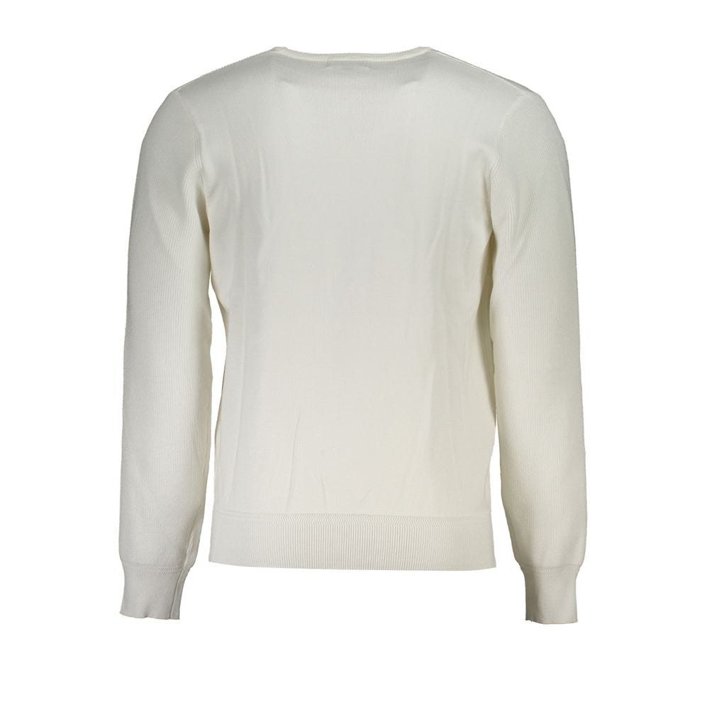 U.S. Grand Polo White Viscosa Men Men's Sweater