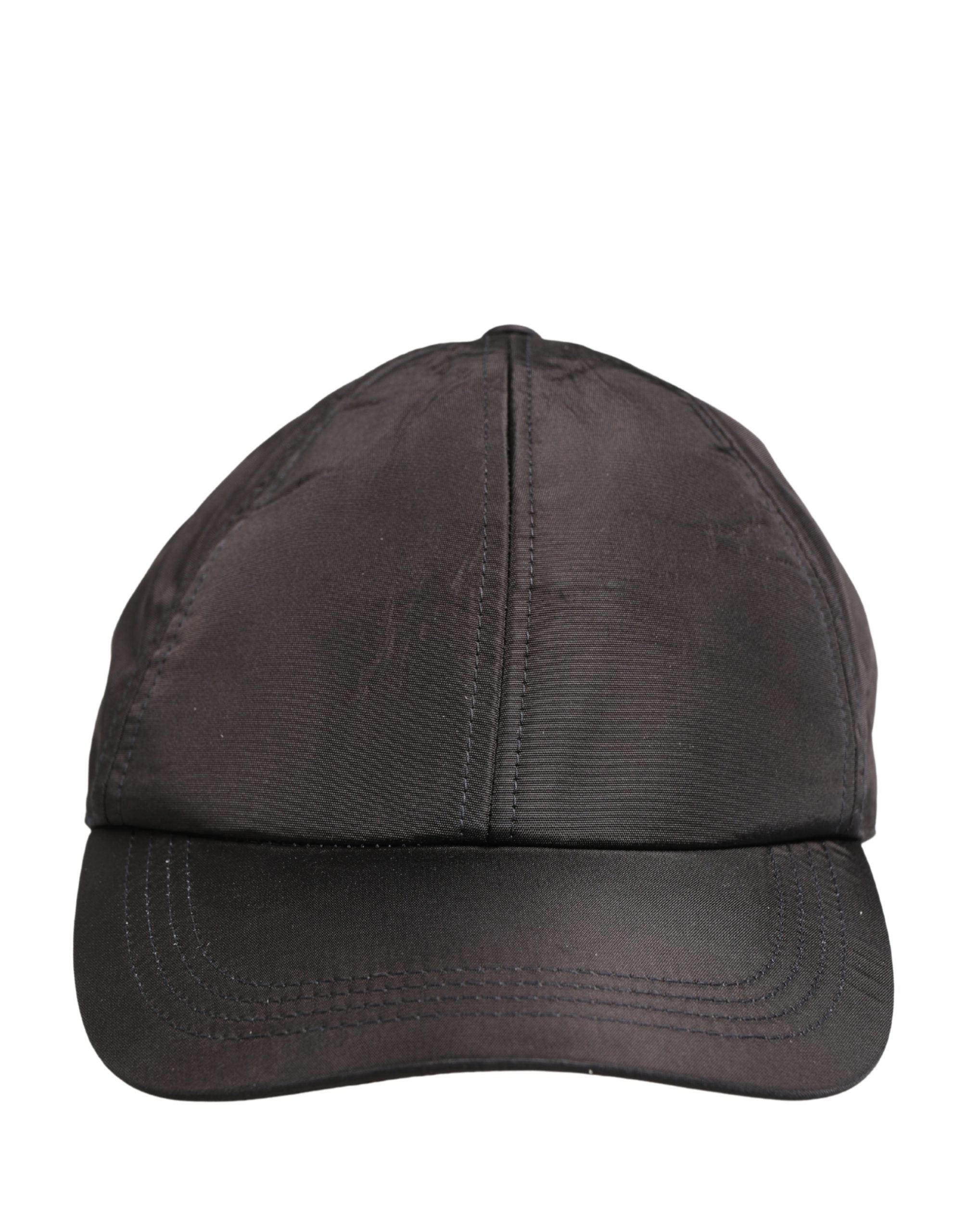 Dolce & Gabbana Men Black Cotton 6 Panels Baseball Cap Men's Hat