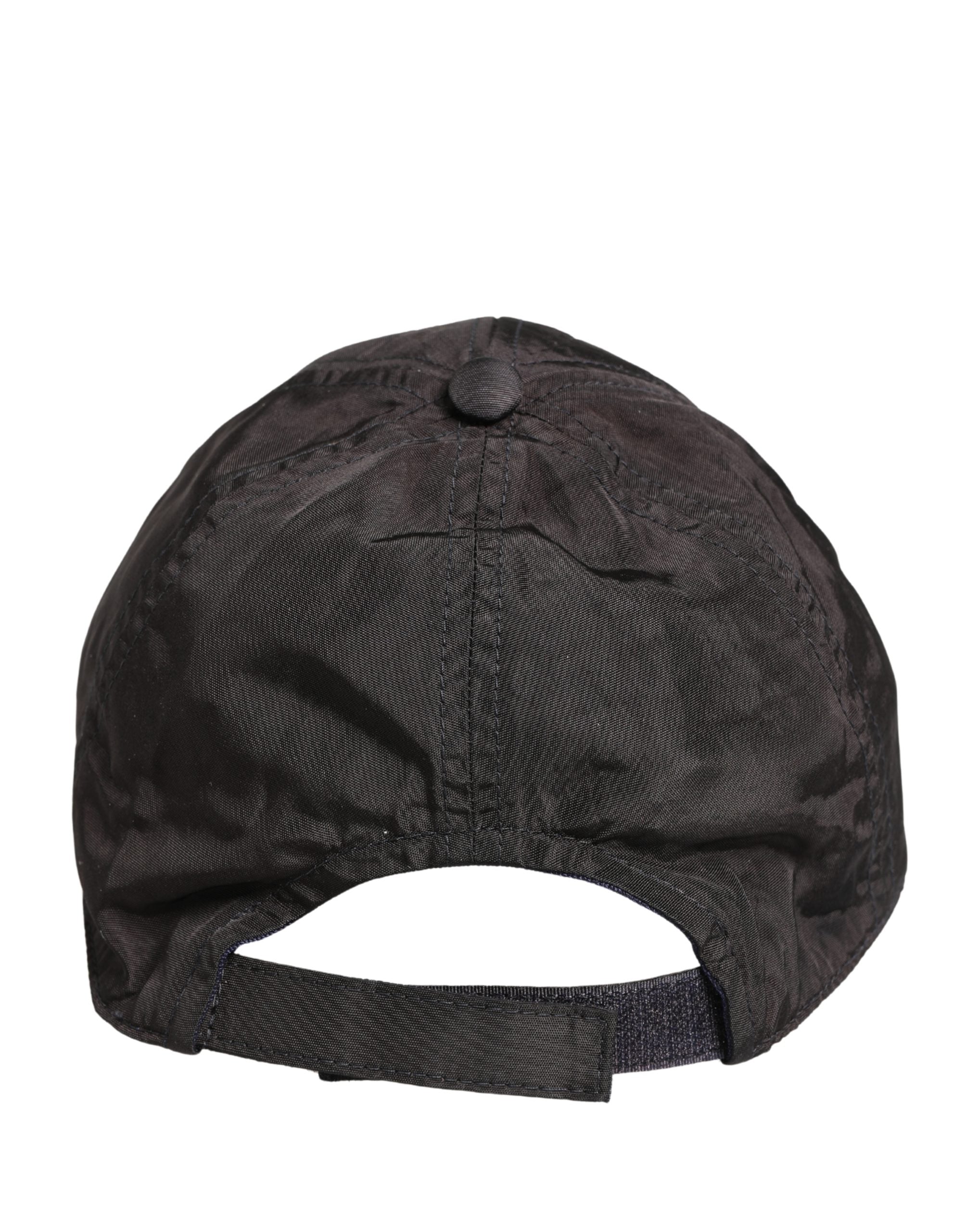 Dolce & Gabbana Men Black Cotton 6 Panels Baseball Cap Men's Hat