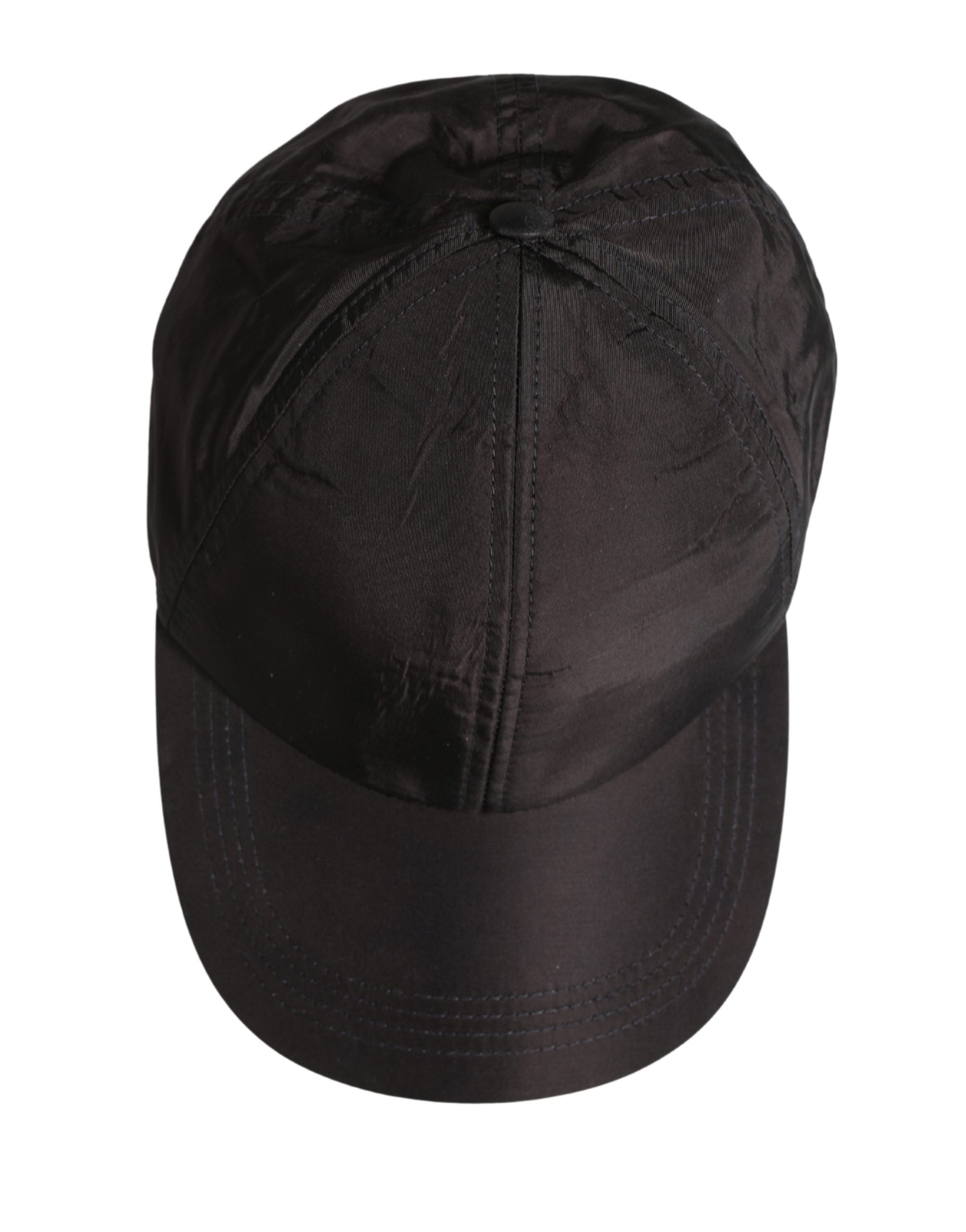 Dolce & Gabbana Men Black Cotton 6 Panels Baseball Cap Men's Hat
